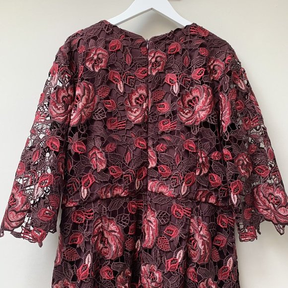 Phase Eight Occasion Midi Dress UK 18 Lace Overlay Wedding Guest Party New £169 - Picture 13 of 14